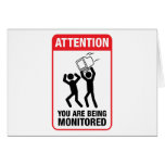 You Are Being Monitored - Office Humour cards