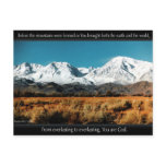 "You are God" postcard