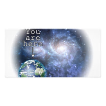 You are here customized photo card