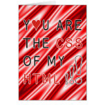You Are My CSS - red white waves cards
