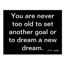 You are never too old - postcard
