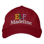 You Are Santa's Elf Cap by SRF embroidered hats