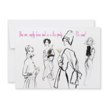 You Are Simply Divine Invite - Pink