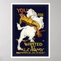 You are Wanted by the U.S. Army posters