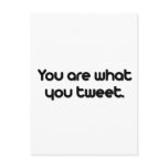You are what you tweet postcards
