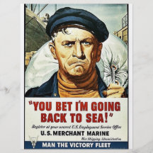You Bet I'm Going Back To Sea! Flyer