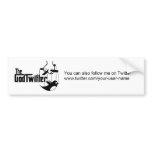 You can also follow me on Twitter .... bumper stickers