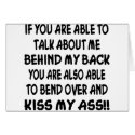 You Can Bend Over And Kiss My Ass cards