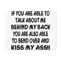 You Can Bend Over And Kiss My Ass Post Cards