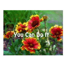 You Can Do It Motivational Postcard