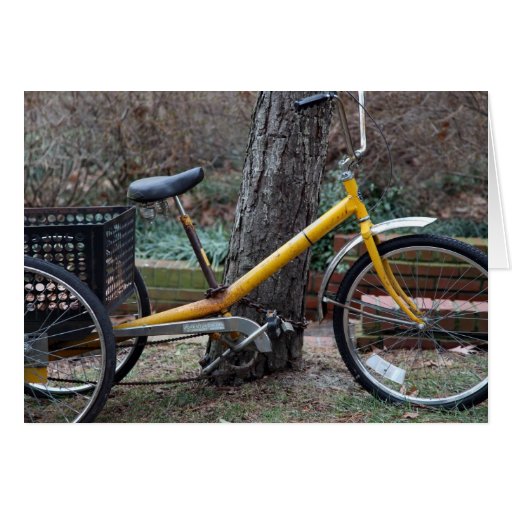 You can ride your trike if you want to greeting cards