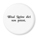 You cannot say that in Latin. magnets