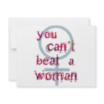You Can't Beat a Woman invitations