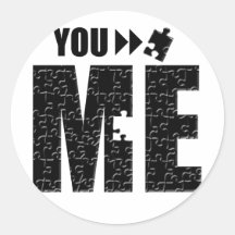 You Complete Me, Romantic Apparel and Gifts. Stickers