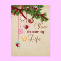 You decorate my life postcards