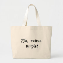 You dirty rat! canvas bags