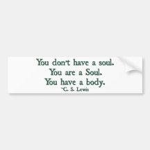 You don't have a soul, you are a soul bumper stickers