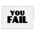 You Fail cards