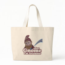 you Gnome I am Awesome Canvas Bags