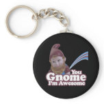 you Gnome I am Awesome keychains