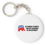 You got screwed by an elephant keychains