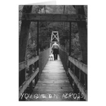 You guided me across. greeting cards
