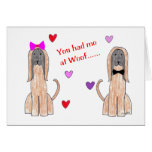 You Had Me At Woof Afghan Hound Card