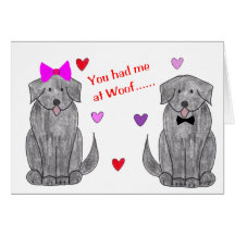 You Had Me At Woof Newfoundland Black Cards