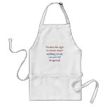 You Have The Right aprons