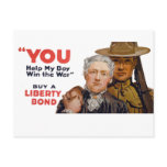 YOU help my boy win the war postcards