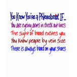 you know your a pHLEBOTOMIST IF t-shirts