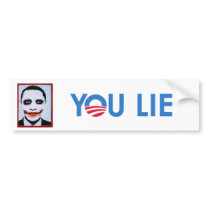 You Lie bumper sticker blue