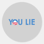 You Lie bumper sticker blue