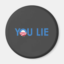 You Lie bumper sticker blue Fridge Magnets