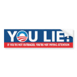 YOU LIE! Nobama Bumper Sticker bumper stickers