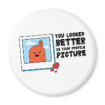 You Looked Better in Your Dating Profile Picture magnets