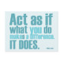 You Make A Difference Motivational Postcard