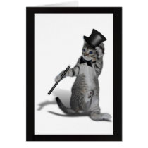 You make me feel like Dancing! Tap Dancing Cat Card