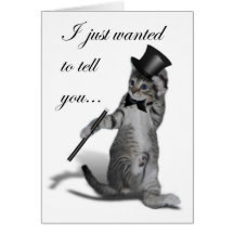 You make me feel like Dancing! Tap Dancing Cat Cards