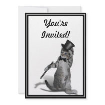 You make me feel like Dancing! Tap Dancing Cat Custom Invites