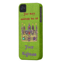 You may address me as Your highness, on green Case-Mate iPhone 4 Case