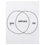 You Me Awesome Venn Diagram flyers