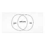 You Me Awesome Venn Diagram photo cards