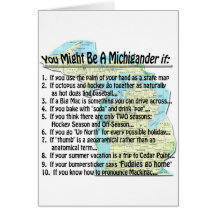 You Might Be A Michigander if: Card