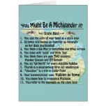 You Might Be A Michigander If: cards
