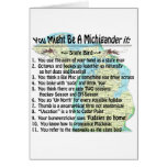 You Might Be A Michigander If: cards