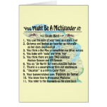 You Might Be A Michigander If: cards