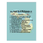 You Might Be A Michigander If: postcards