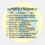 You Might Be A Michigander If: stickers
