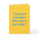 "You must remember this,a kiss is but a kiss," cards